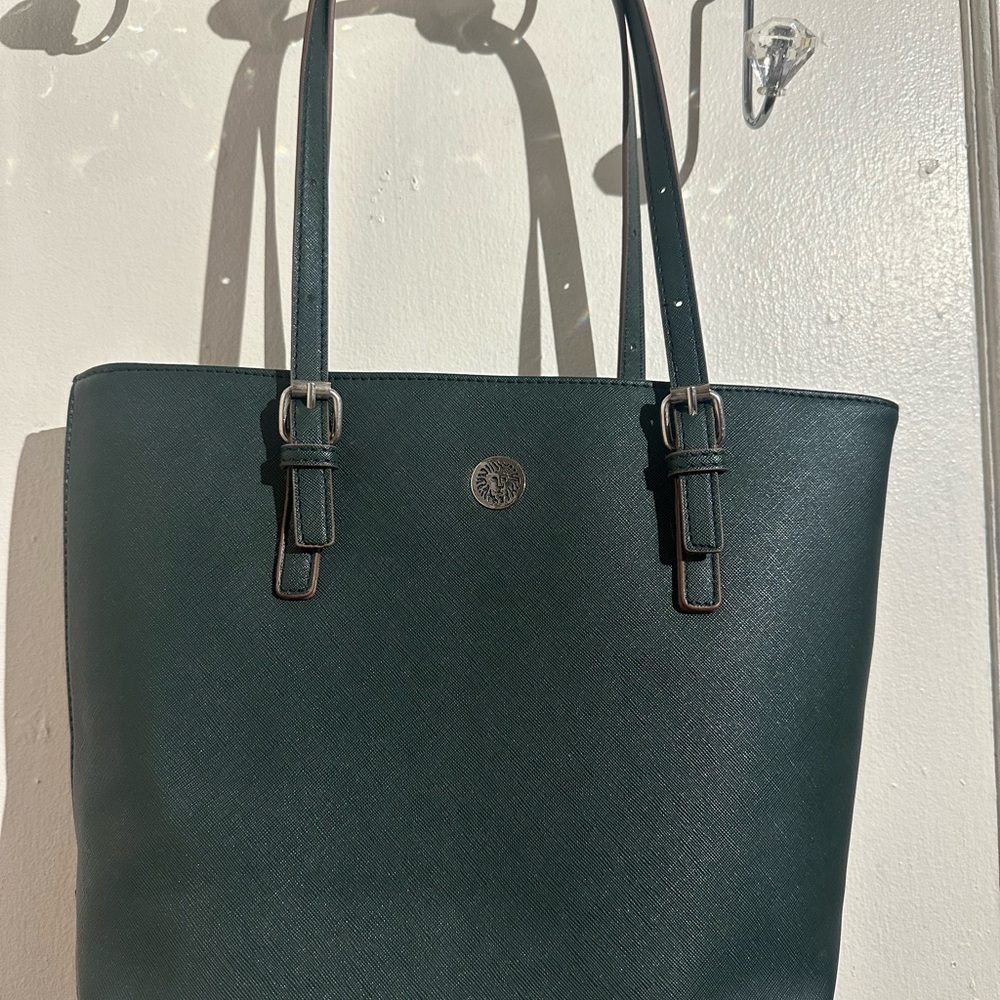 Elegant Green Anne Klein Tote Bag